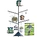 Smart Bird Feeder Pole with Squirrel Baffle & Universal Mount