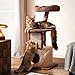 Solid Wood Cat Tree Tower - Modern 40 Inch Tall