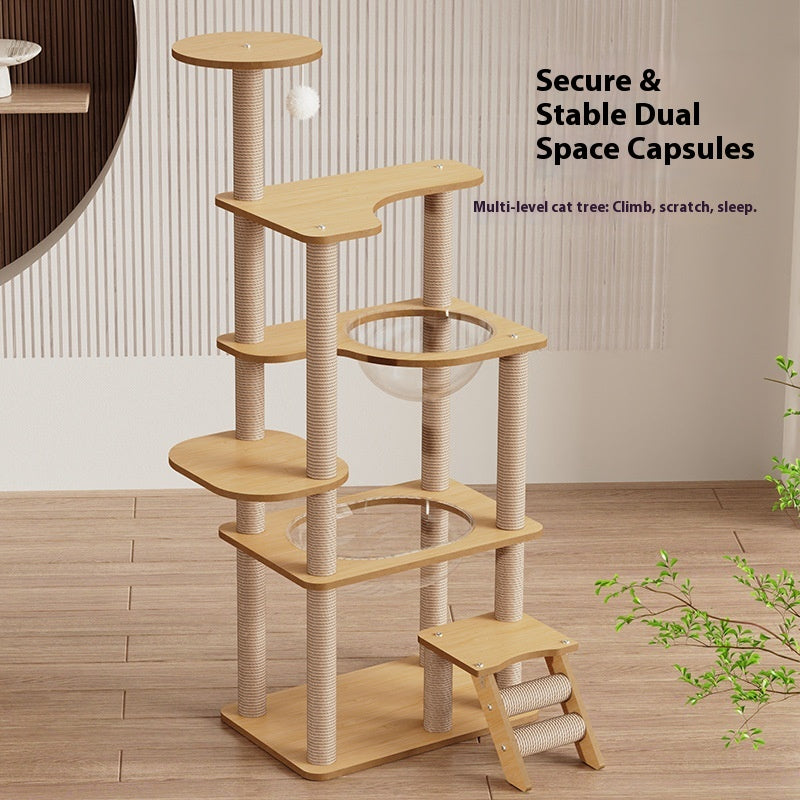 Modern Cat Tree Tower - Advanced Space Module Design