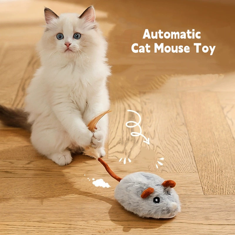Smart Interactive Robotic Mouse Cat Toy - Motion Activated